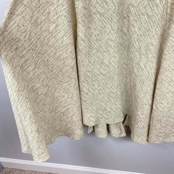 Prologue Midi Dress Sz Large Sleeveless Flare Beachy Lagenlook Modest Tan - Picture 3 of 5